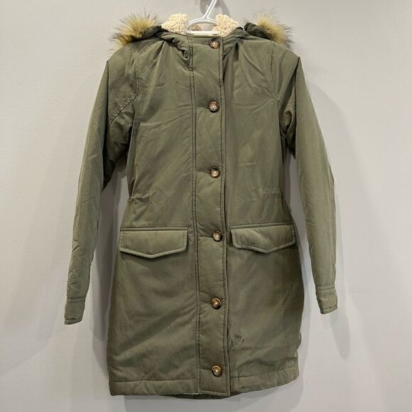 Abercrombie & Fitch Winter Olive Green Parka - Picture 2 of 16